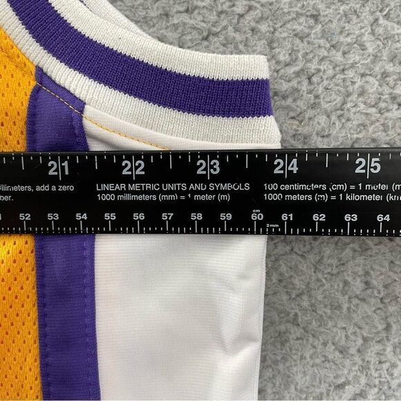 VTG Steve & Barry's Jersey Men M Gold Purple Hoops 03 Y2K Sleeveless Basketball - Picture 8 of 10